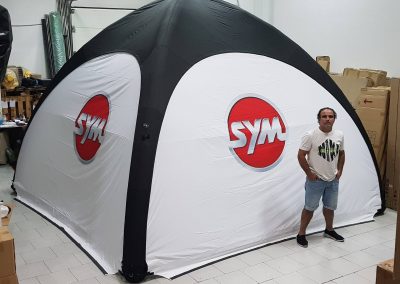 SYM - Event Tent 4000 com impressão nas laterais